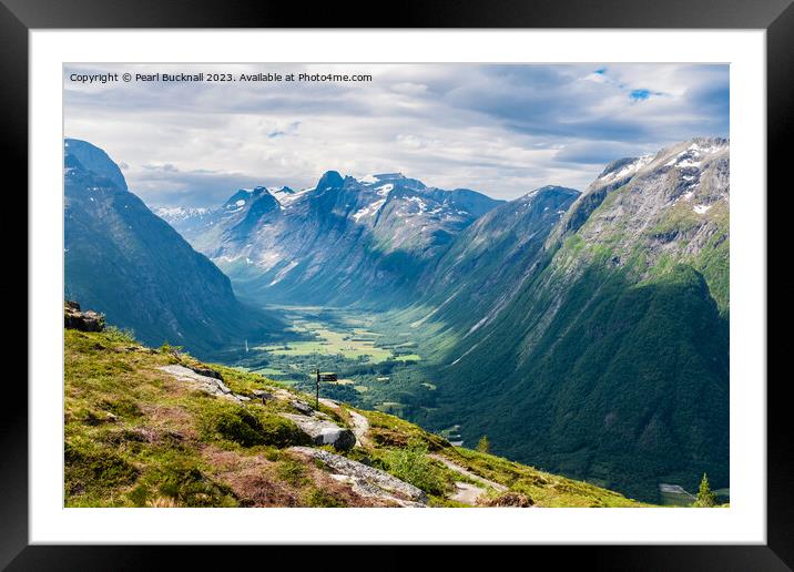Troll Peaks in Norway Framed Mounted Print by Pearl Bucknall