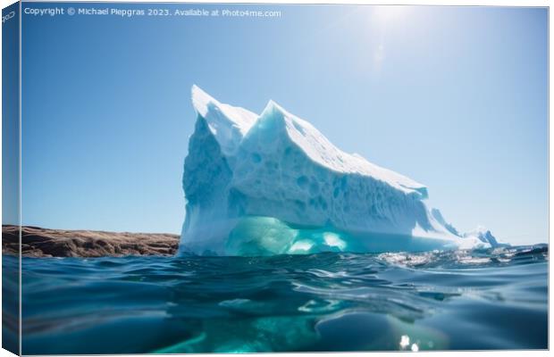 Beautiful shot of an iceberg on a sunny day.^ Canvas Print by Michael Piepgras