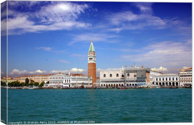 Venice's Towering Jewel: San Marco Campanile Canvas Print by Graham Parry