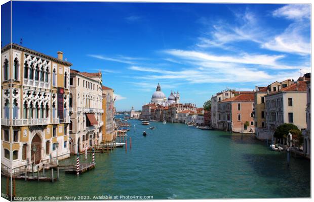 Serene Grand Canal Sojourn Canvas Print by Graham Parry