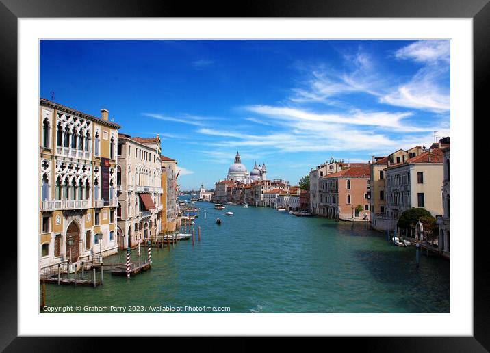 Serene Grand Canal Sojourn Framed Mounted Print by Graham Parry