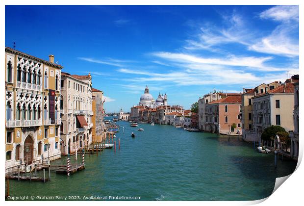 Serene Grand Canal Sojourn Print by Graham Parry