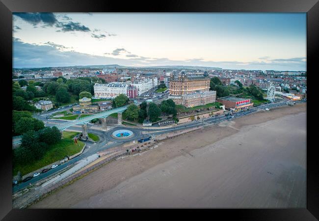 Scarborough South Beach Framed Print by Apollo Aerial Photography