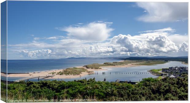 'Lossiemouth's East Beach: Bridge to Serenity' Canvas Print by Tom McPherson