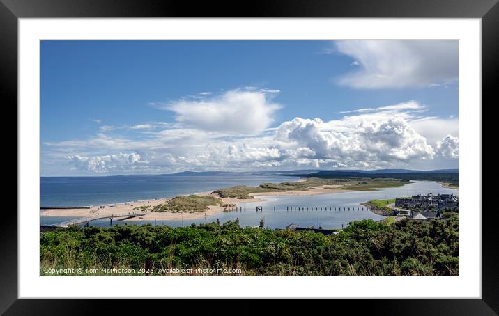 'Lossiemouth's East Beach: Bridge to Serenity' Framed Mounted Print by Tom McPherson