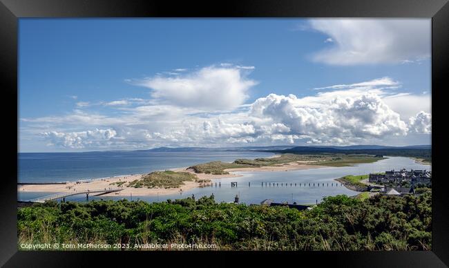 'Lossiemouth's East Beach: Bridge to Serenity' Framed Print by Tom McPherson