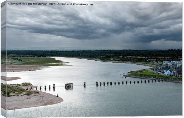 Heritage Bridge Over Lossiemouth Waters Canvas Print by Tom McPherson