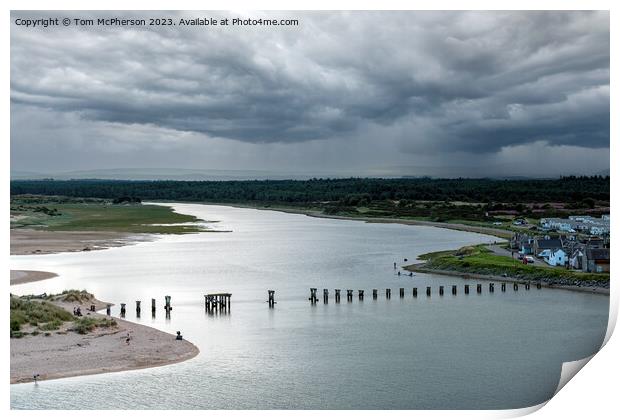 Heritage Bridge Over Lossiemouth Waters Print by Tom McPherson