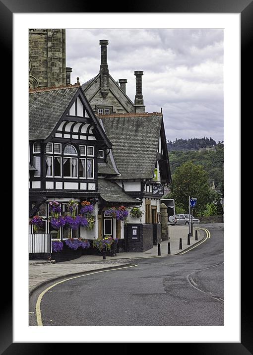 The Bridge Inn Framed Mounted Print by Lynne Morris (Lswpp)