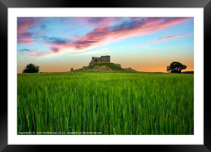 Enlightening Dawn at Historic Duffus Castle Framed Mounted Print by Tom McPherson
