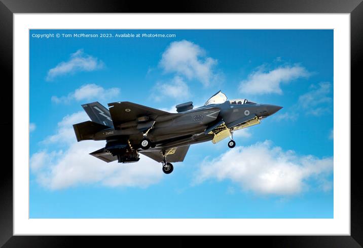 Lockheed Martin's Stealth Combat Powerhouse Framed Mounted Print by Tom McPherson