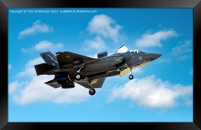 Lockheed Martin's Stealth Combat Powerhouse Framed Print by Tom McPherson