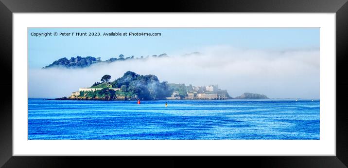 Drakes Island In The Mist Framed Mounted Print by Peter F Hunt