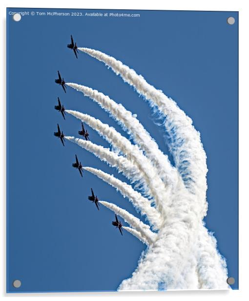 Thrilling Presence of the Red Arrows Acrylic by Tom McPherson