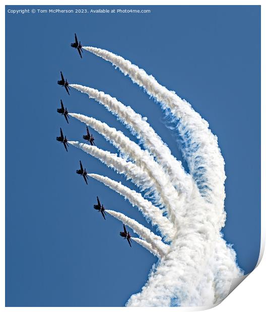 Thrilling Presence of the Red Arrows Print by Tom McPherson