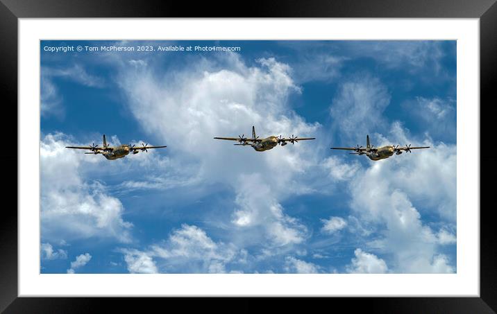Final Voyage of the RAF Hercules  C-130 Framed Mounted Print by Tom McPherson