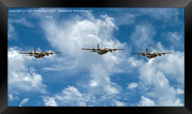 Final Voyage of the RAF Hercules  C-130 Framed Print by Tom McPherson