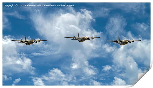 Final Voyage of the RAF Hercules  C-130 Print by Tom McPherson