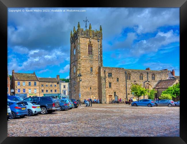 Market Square Richmond North Yorkshire Framed Print by Navin Mistry