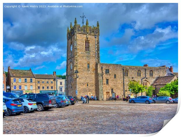 Market Square Richmond North Yorkshire Print by Navin Mistry