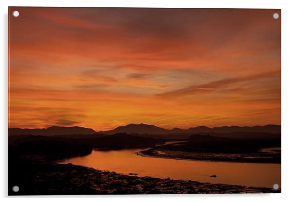 Snowdonia Sunrise Acrylic by Gail Johnson