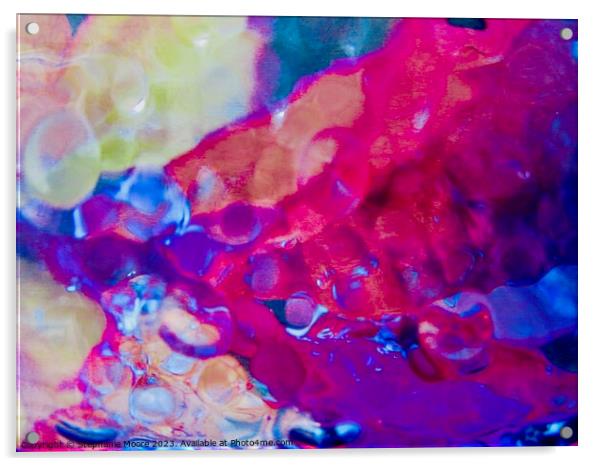 Abstract bubbles Acrylic by Stephanie Moore