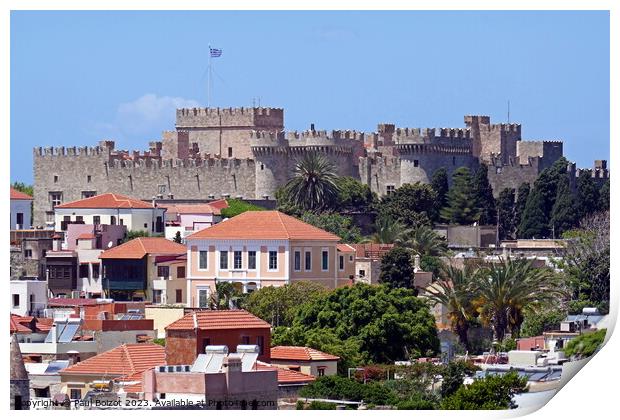 Castle of the knights, Rhodes 1  Print by Paul Boizot