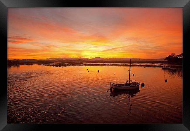 Sunrise at the Inland Sea Framed Print by Gail Johnson