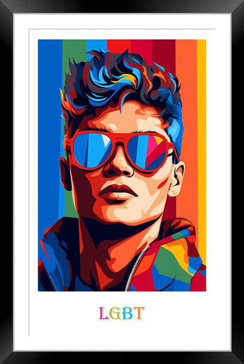 LGBT Poster Framed Mounted Print by Steve Smith