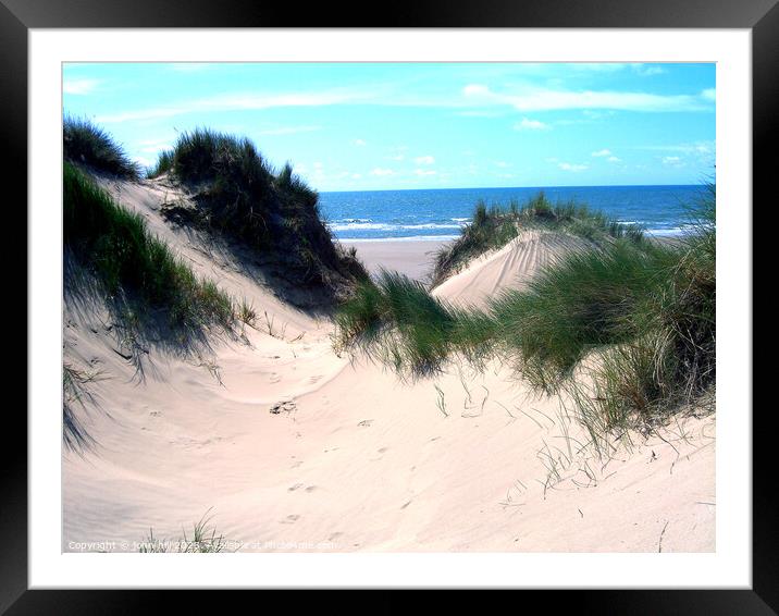 Sand dunes of Morfa Dyffryn, Wales Framed Mounted Print by john hill