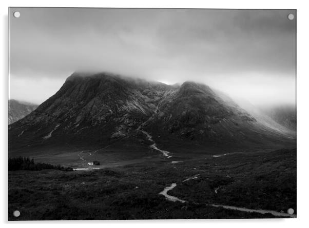 Stob Dearg from the Devils Staircase  Acrylic by Anthony McGeever