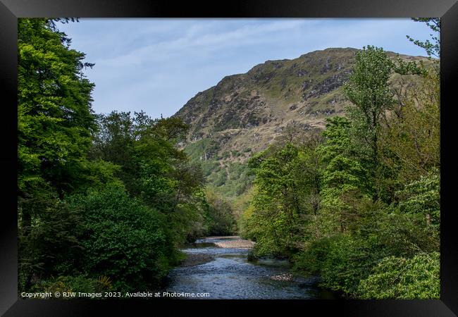 River Echaig at Benmore Framed Print by RJW Images