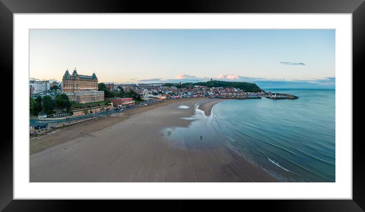Scarborough South Beach Framed Mounted Print by Apollo Aerial Photography