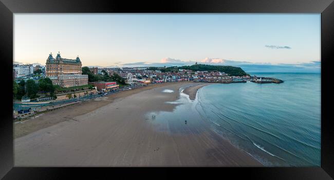 Scarborough South Beach Framed Print by Apollo Aerial Photography