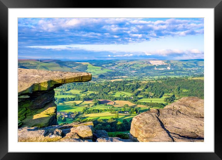 Bamford Edge Derbyshire Peak District Framed Mounted Print by Tim Hill