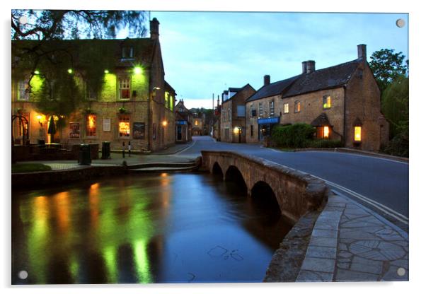 Quintessential Cotswolds: Old Manse Hotel Vista Acrylic by Andy Evans Photos