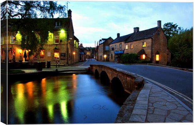 Enchanting Old Manse, Bourton-on-the-Water Canvas Print by Andy Evans Photos