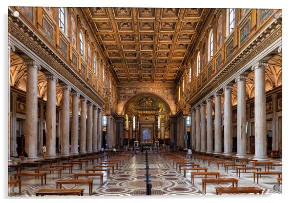 Basilica Of Saint Mary Major In Rome Acrylic by Artur Bogacki
