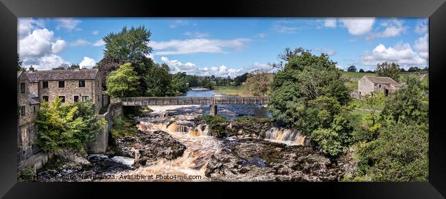 The footbridge at Linton in the Yorkshire Dales. Framed Print by Chris North