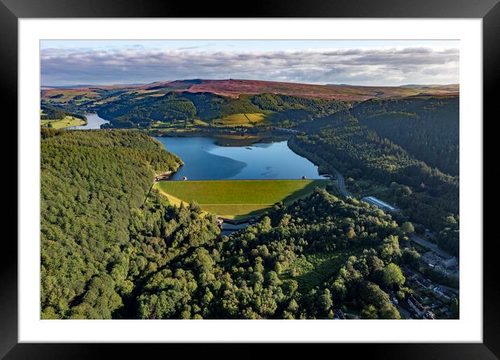 Ladybower Reservoir Peak District Framed Mounted Print by Steve Smith