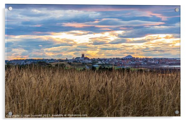 Serene Dunbar Sunset Acrylic by Alan Dunnett