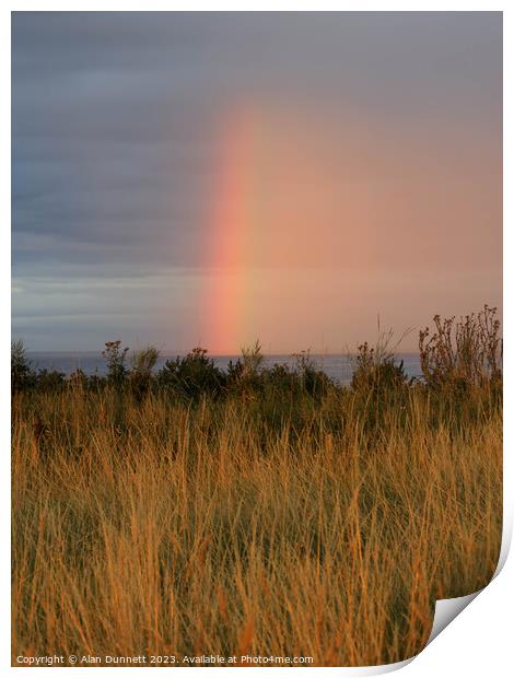 The Verdant Pasture's Rainbow Print by Alan Dunnett