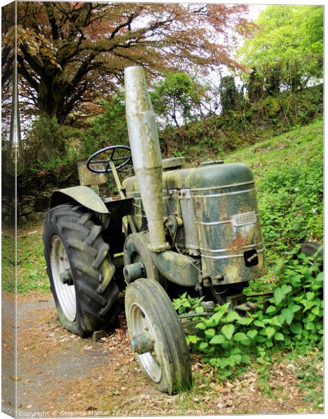 Time-Honoured Relic: Field Marshal Tractor Canvas Print by Stephen Hamer
