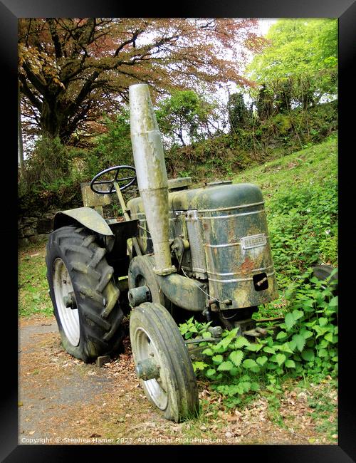 Time-Honoured Relic: Field Marshal Tractor Framed Print by Stephen Hamer