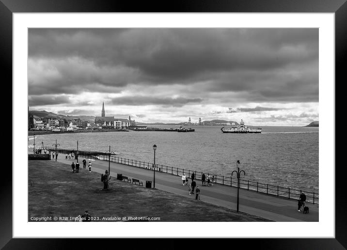 Largs Seaside Promenade Framed Mounted Print by RJW Images