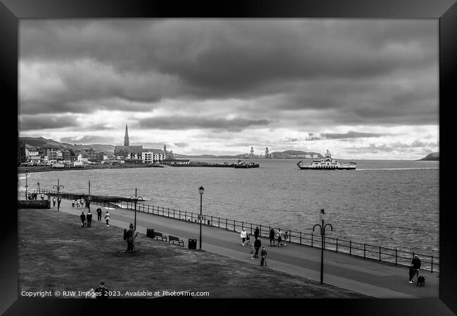 Largs Seaside Promenade Framed Print by RJW Images