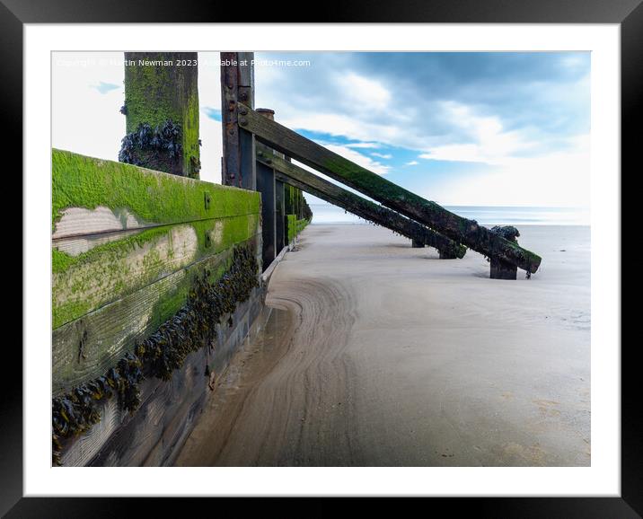 Sea Defence  Framed Mounted Print by Martin Newman