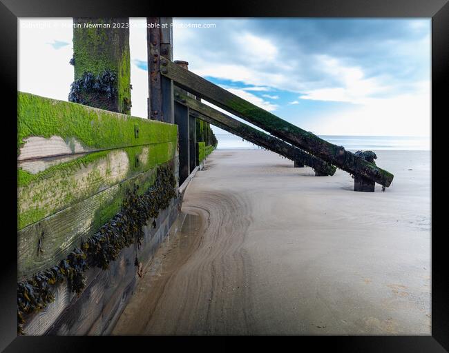 Sea Defence  Framed Print by Martin Newman