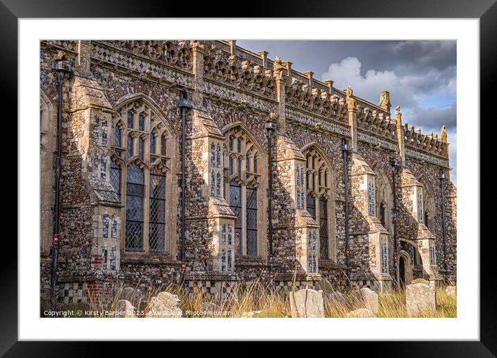 Outside of Blythburgh Church  Framed Mounted Print by Kirsty Barber