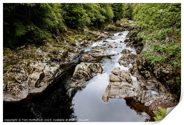 Highland's Longest: The Findhorn River Print by Tom McPherson